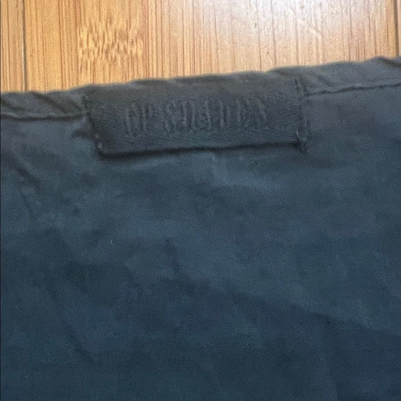 CP Shades Lia Dress Sz Medium navy Sleeveless Pleated Midi Layer Cotton Silk USA - Picture 6 of 7